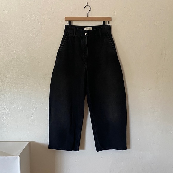 Studio Nicholson Chalco denim in washed black - Picture 2 of 3